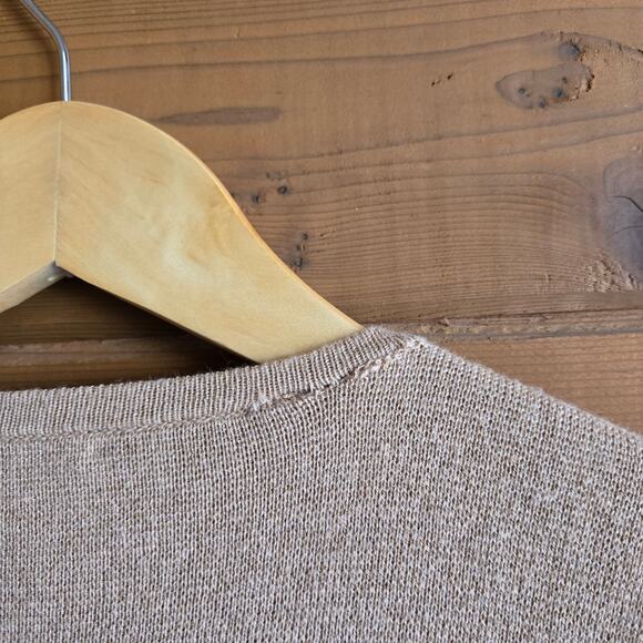 J. Crew Juliette Collarless Sweater Blazer Heathered Khaki Medium Cardigan Top - Picture 9 of 9